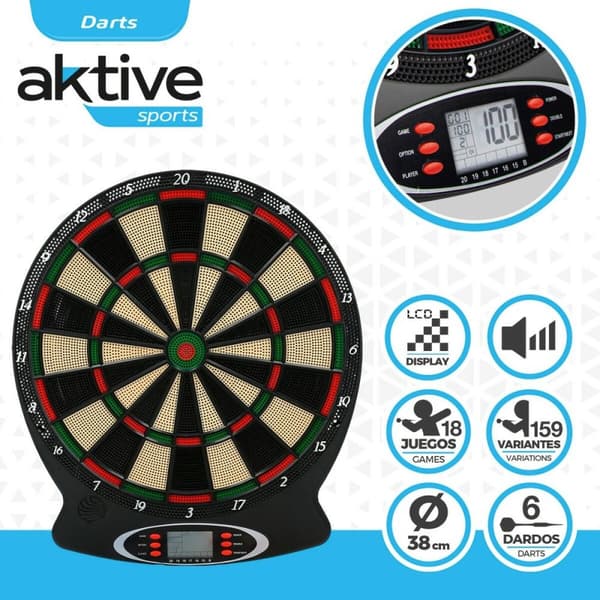 Elektronisk darttavle Colorbaby 38 x 43 x 2 cm (4 enheder)