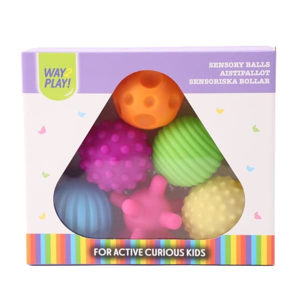 Sensoriska Bollar 6-Pack W2Play
