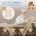 Miniatyrbillede 2 af 8: Joyz Rutsche til klatretrekant med 7 greb; natur; rutsjebane til klatrestativ; klatrerampe i træ til klatrebue; Pikler trekant; Montessori legetøj;