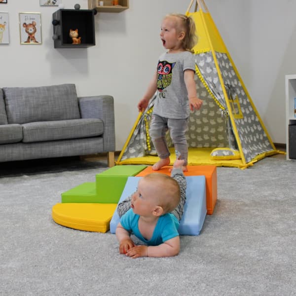 IGLU Soft Play Montessori-kryp- och klätterblock för motorisk utveckling med skumformer