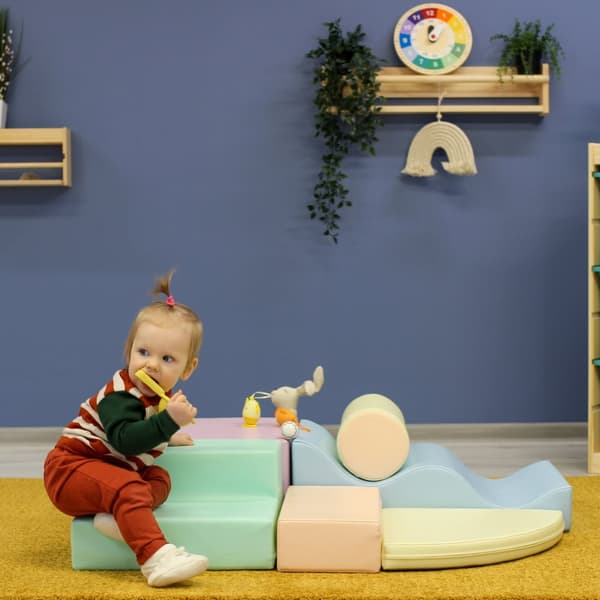 IGLU Soft Play klätterblock för inlärning av Montessorimotorik genom skumformer