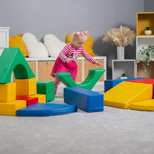 IGLU Soft Play Pedagogiska Montessori Mjuka Byggklossar Motorikleksaker  leksaker Stapelkuber Skumblocker