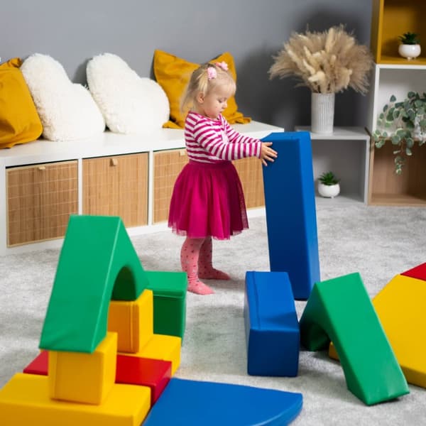 IGLU Soft Play Pedagogiska Montessori Mjuka Byggklossar Motorikleksaker  leksaker Stapelkuber Skumblocker