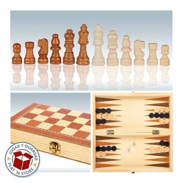 Parchís, Sjakk og Damspill CB Games Tre Backgammon (6 enheter)