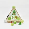 Miniatyrbild 3 av 4: Aktivitetskubpyramid i trä - Flerfärgad - 30 cm - För barn från 2 år och uppåt