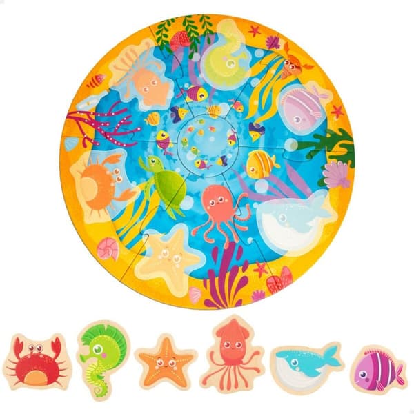 Barnepuslespill Lisciani Giochi 33 x 1 x 32 cm Marineblå 6 Deler 13 Deler (6 enheter)