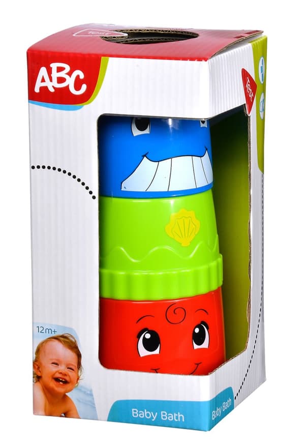 ABC Spand med stabelkopper Badelegetøj