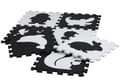 Miniatyrbillede 3 af 4: Soft Puzzle Mat Contrast Educational EVA Foam Sort og Hvid 19 stykker.