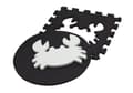 Miniatyrbillede 2 af 4: Soft Puzzle Mat Contrast Educational EVA Foam Sort og Hvid 19 stykker.