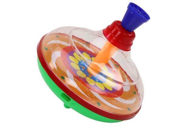Snurretop til børn Traditionel spinning 15cm x 14cm 3 mønstre