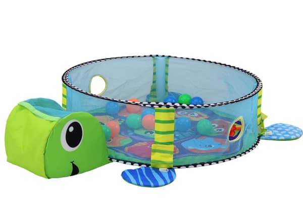 Babysoffmatta Poolbollar 3-i-1 sköldpadda