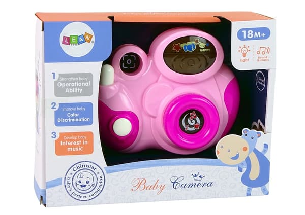 Interaktiv babykamera Ljusrosa