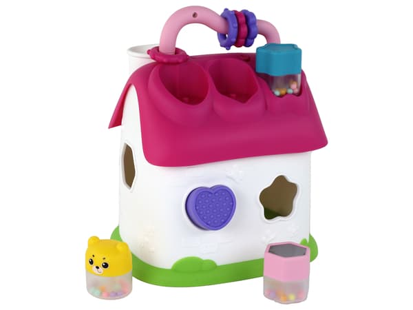 Sorter House Interactive Pink Educational Puslespil