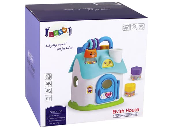 Sorter House Interactive Pink Educational Puslespil