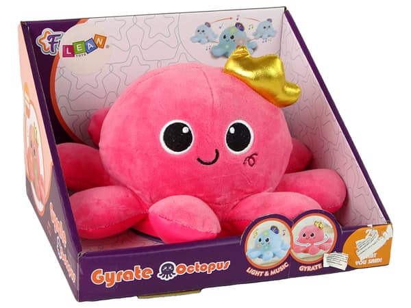 Octopus Mascot Lights Sounds Pink
