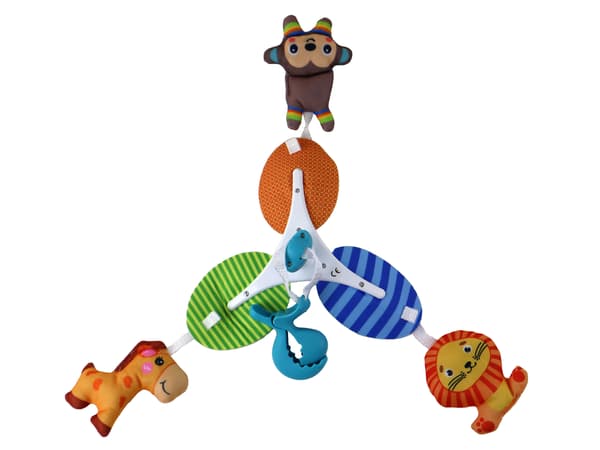 Klassisk babysengskarrusel med dyreklemme