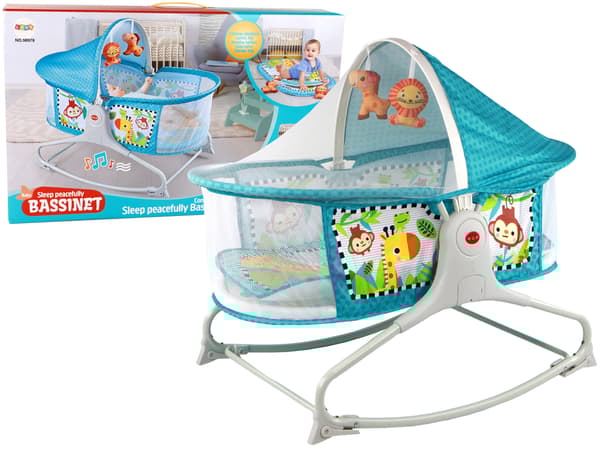 Monitoiminen Bed Rocker 2in1 lasten matto Sounds Vibrations Blue