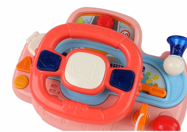 Interaktiv rosa rattkörsimulator multifunktionell