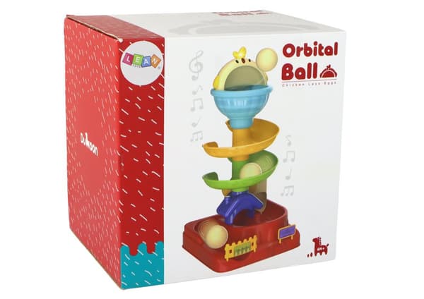Sanselegetøj Falling Ball Egg Kylling Rutsjebane