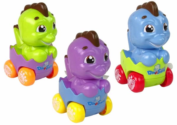 Bil Dinosaur I Ægget Dino Windup Bil