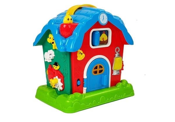 Musical Barn Animals Farm Sounds Music Red