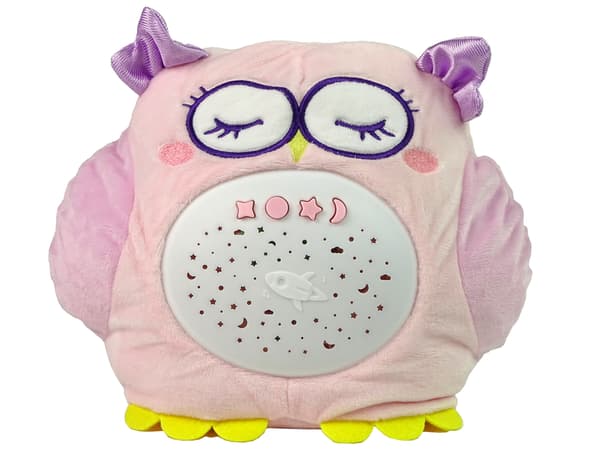 Söt plysch Owl Owl Färgglad projektorstjärnor Melody