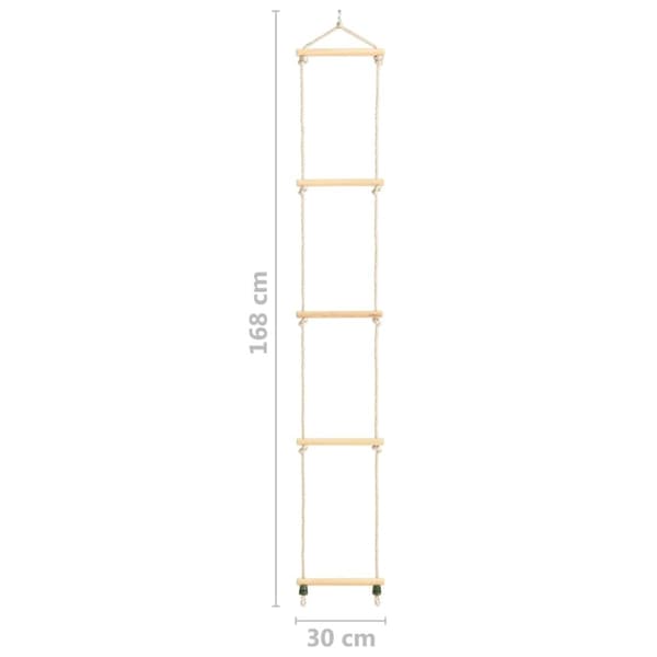 vidaXL Repstege för barn massivt trä och PE 30x168 cm -  Aktivitetsleksaker till bebisar