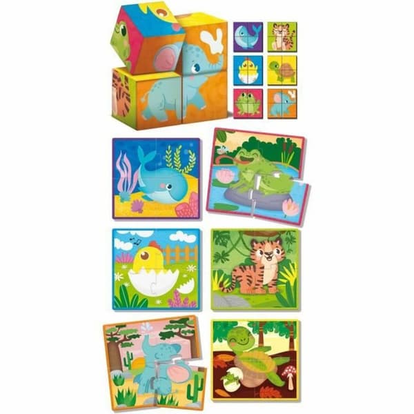 Lærerigt Spil Lisciani Giochi Cubes & Puzzle