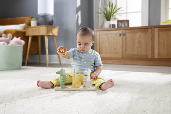 Fisher Price Stable og sorter trædyr