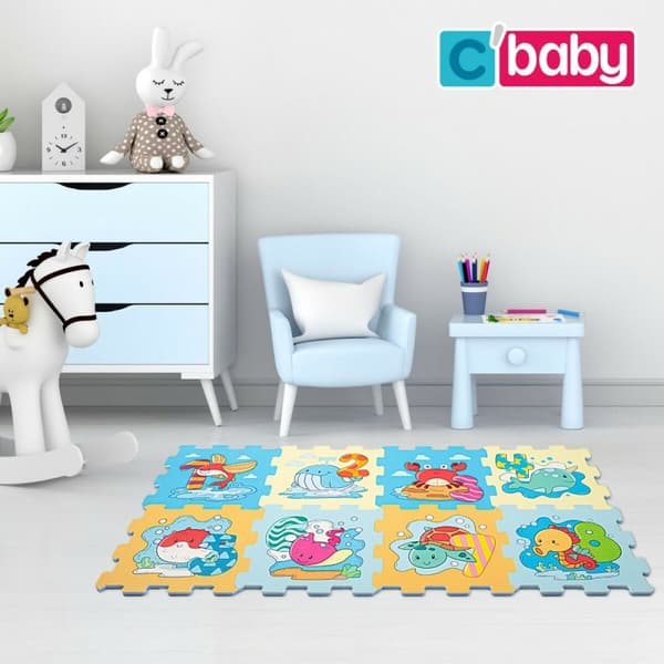 Lekmatta Colorbaby Havsblå EVA 8 Delar (4 antal)