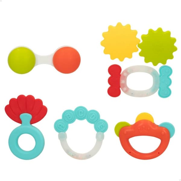 Set med skallror Colorbaby 6 Delar 12,5 x 1,5 x 6,5 cm (6 antal)