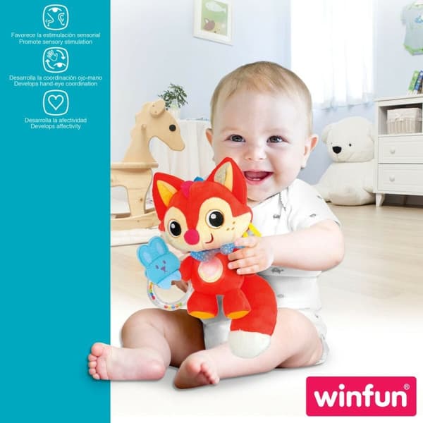 Bamse rangle Winfun Ræv 13,5 x 26,5 x 7,5 cm (6 enheder)