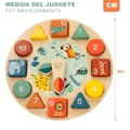Miniatyrbilde 6 av 7: Pedagogisk Spill Woomax dyr Klokker (6 enheter)