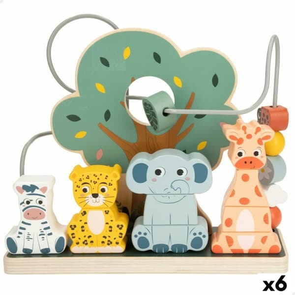 Ferdighetsspill for Babyer Woomax dyr 25 x 22 x 10 cm (6 enheter)