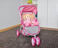 Miniatyrbild 6 av 9: Susie Prestige Rosa dockvagn