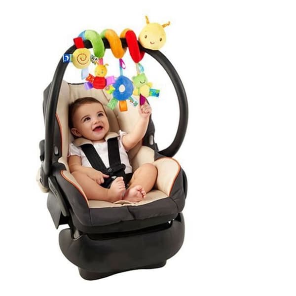 Djurfärger Twist Baby Toy Spiral Activity Sits Säng Buggy Barnvagn 50cm