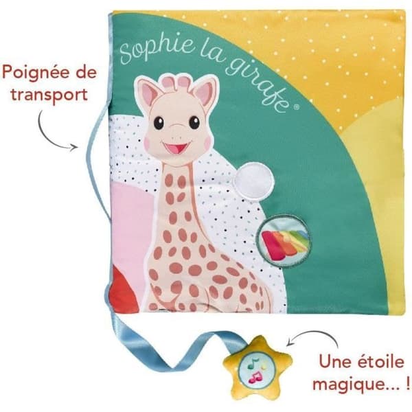 Interaktiv uppvaknande bok VULLI Touch&amp;Play Book Sophie la girafe et ses amis - 8 sidor - Melodier