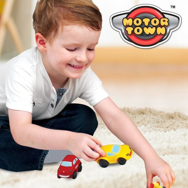 Biluppsättning Motor Town 4 Delar 7,5 x 4,5 x 5 cm (6 antal)