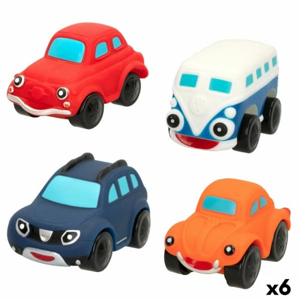 Biluppsättning Motor Town 4 Delar 7,5 x 4,5 x 5 cm (6 antal)