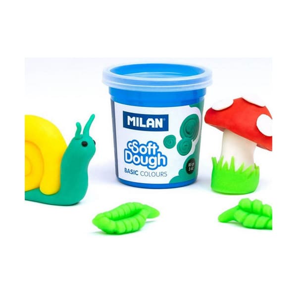 Muovailuvahapeli Milan Soft dough 913510B Keltainen Sininen Monivärinen 85 g Kasvis (10 osaa)