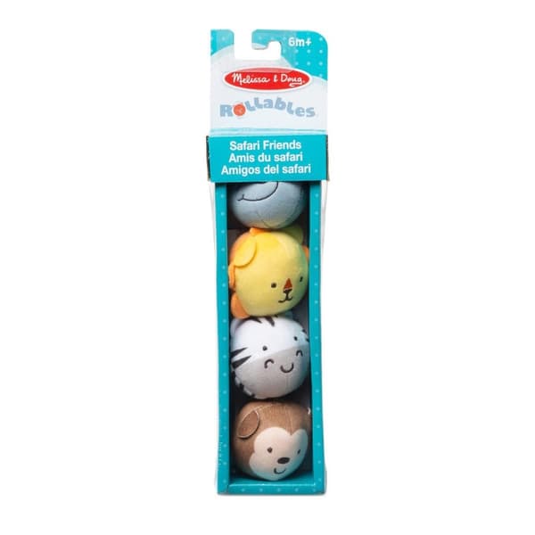 Melissa & Doug Rollables för spädbarn Safari Friends