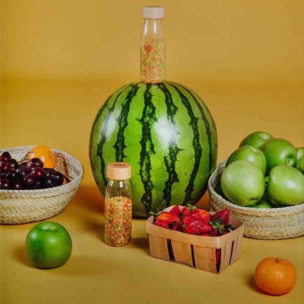 Lär dig Fruits Sensory Bottle