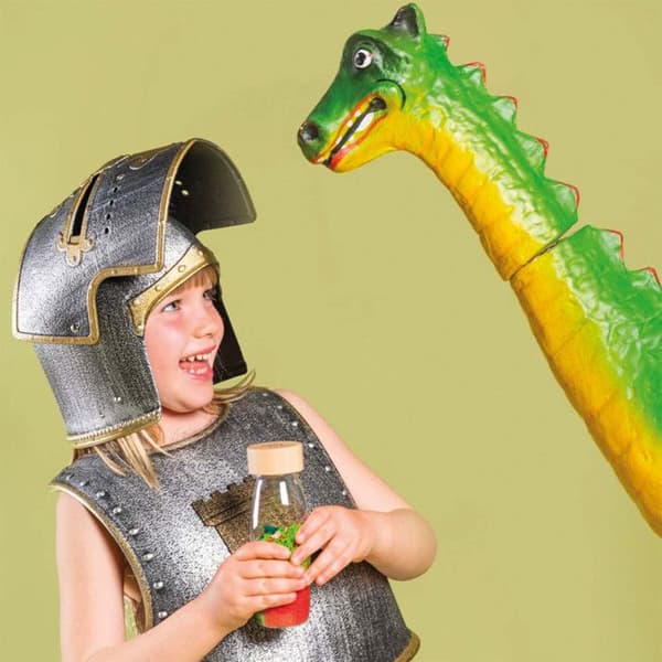 Sensorisk leksak - PETIT BOOM - Sound Dragon sensorisk flaska - Grön - Baby - Återvinningsbart material
