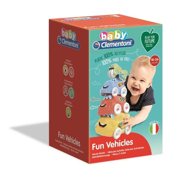 Clementoni Stabelbare køretøjer (100 % genbrug)