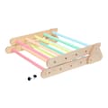 Miniatyrbillede 3 af 5: KateHaa Klättertriangel i træ med stege i pastelfarver | Inomhusklätterställning för barn | Montessorileksaker i træ for småbarn