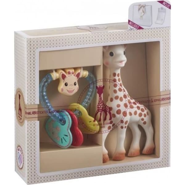 SOPHIE LA GIRAFE Original sofistikerad födelsedådsförpackning