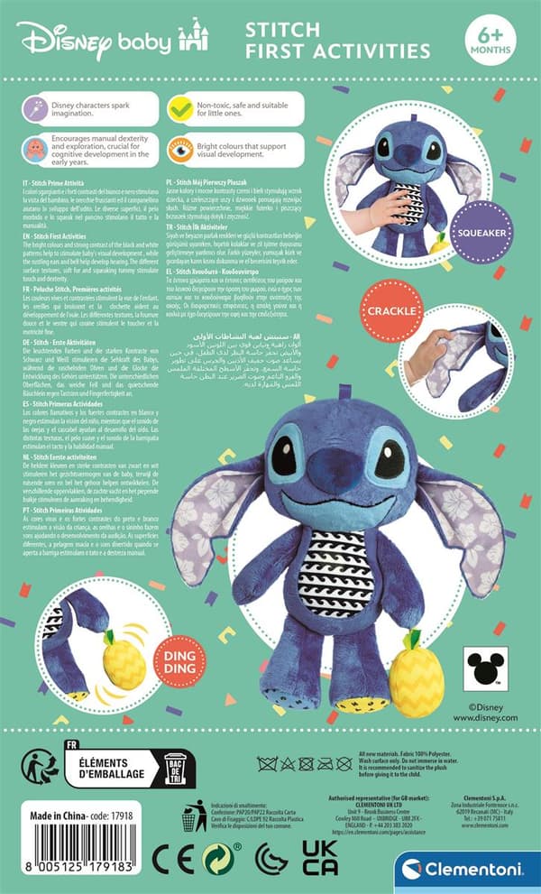 Stitch Mjukis med Musik Disney Baby