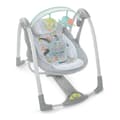 Miniatyrbillede 7 af 9: Gyngestol Ingenuity Compact Swing - Hugs & Hoots Hvid Grå