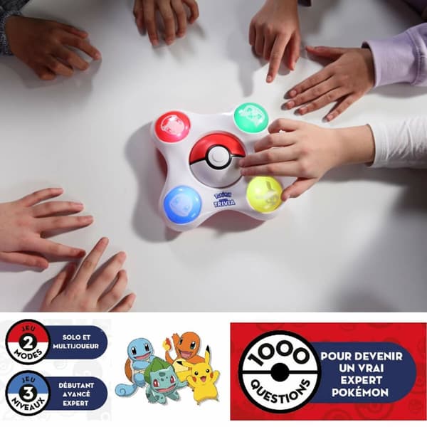 Frågesport Pokémon Bandai Trainer Quiz Elektronik Interaktivt (Franska)