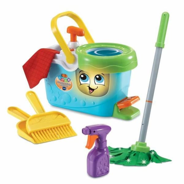 Rengørings- og Opbevaringssæt Vtech Little Magi'clean Cleaning Trolley Legetøj